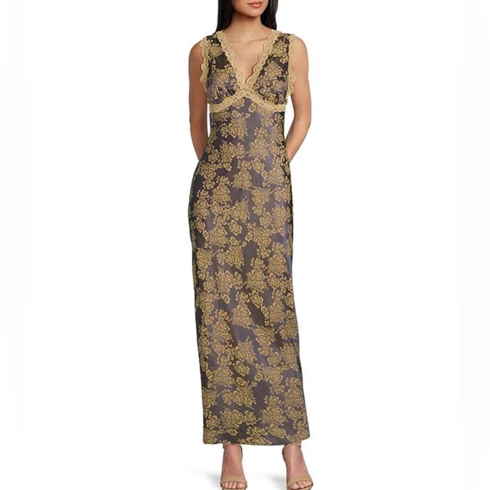 Burnout Lace Maxi Dress